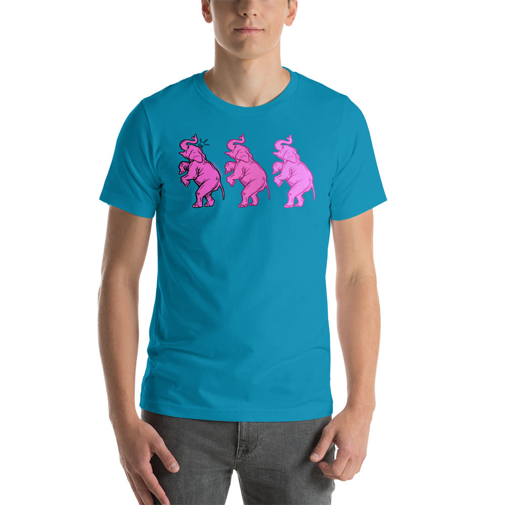 Pink Elephants Short-Sleeve Unisex T-Shirt