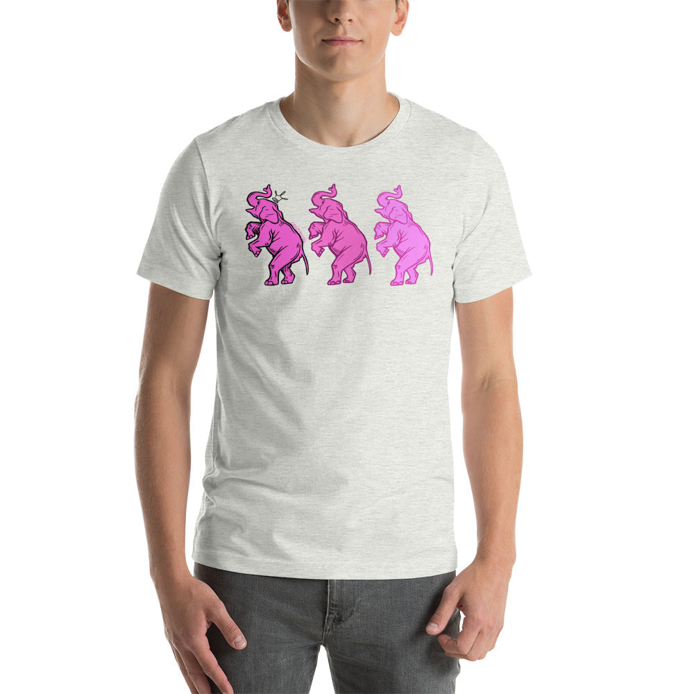 Pink Elephants Short-Sleeve Unisex T-Shirt