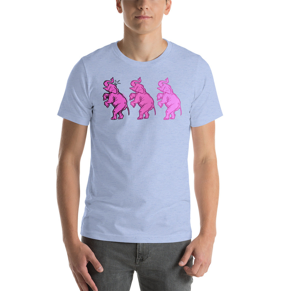 Pink Elephants Short-Sleeve Unisex T-Shirt