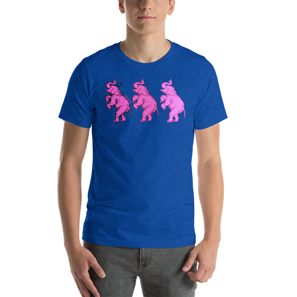 Pink Elephants Short-Sleeve Unisex T-Shirt