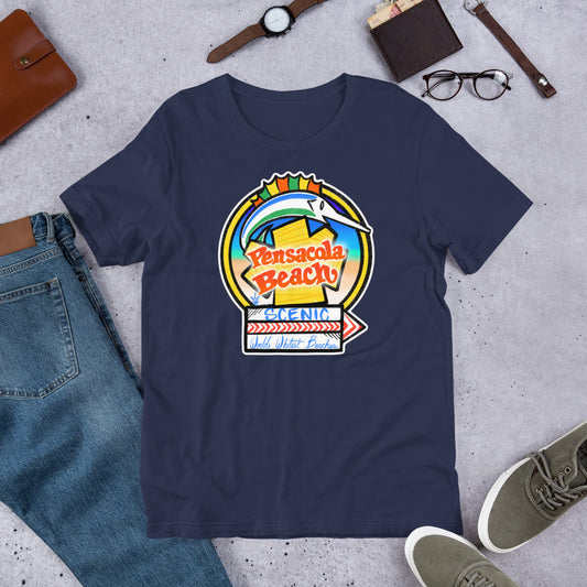 Pensacola Beach Sign Unisex t-shirt